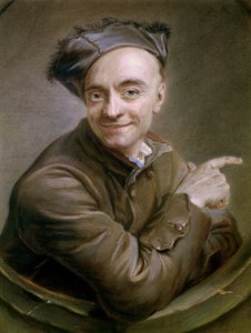 雄牛の目のセルフポートレート、1737（パステル）